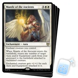 MANTLE OF THE ANCIENTS X4 Wilds Of Eldraine: Commander Magic MTG MINT CARD - Image 1
