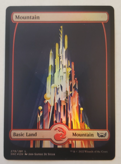 1x Mountain (279) Full Art FOIL Streets of New Capenna Magic the Gathering NM - Image 1