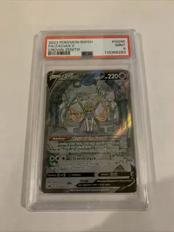 POKEMON 2023 Crown Zenith Full Art ZACIAN V #GG48 PSA 9 Mint RARE - Image 1