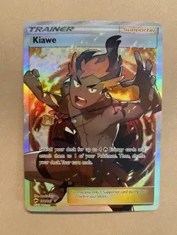Kiawe 144/147 Ultra Rare Burning Shadows Pokemon Near Mint - Image 1