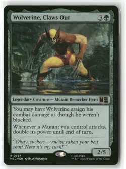 Wolverine, Claws Out 737 Commander: Marvel Super Heroes Magic: Foil NM - Image 1