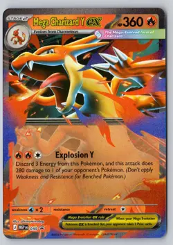 Mega Charizard Y ex 030 Promo ME: Mega Evolution Promo Holo Near Mint - Image 1