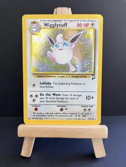 Vintage Pokemon Wigglytuff 19/130 Base Set 2 Holo Rare EN 2000 / MP - Image 1