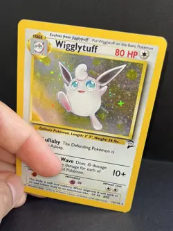 Vintage Pokemon Wigglytuff 19/130 Base Set 2 Holo Rare EN 2000 / MP - Image 3