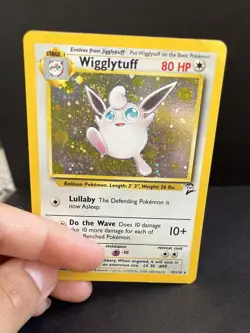 Vintage Pokemon Wigglytuff 19/130 Base Set 2 Holo Rare EN 2000 / MP - Image 4