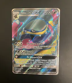 SM Burning Shadows Alolan Muk GX 138/147 Ultra Rare Full Art Holo - Image 1