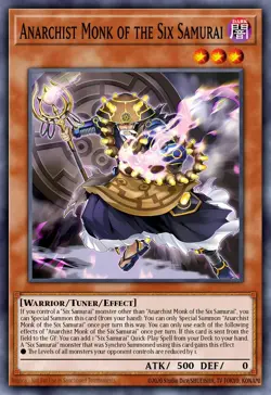 Anarchist Monk of the Six Samurai MP25-EN245 1st ED Yu-Gi-Oh! ULTRA RARE - Image 1