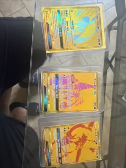 Pokemon TCG Tapu Fini Tapu Lele Tapu Bulu GX Sun and Moon Gold Secret Rare Lot - Image 1