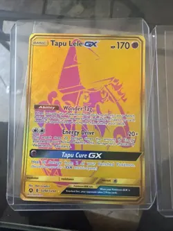 Pokemon TCG Tapu Fini Tapu Lele Tapu Bulu GX Sun and Moon Gold Secret Rare Lot - Image 3