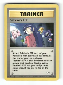 Sabrina's ESP - 117/132 - Gym Heroes - Pokemon - Uncommon - LP - Image 1