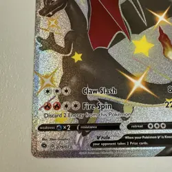 Pokemon Charizard V 079/073 Secret Rare Shiny Star V Full Art Holo 220 HP Card - Image 5