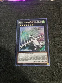 Yugioh Mecha Phantom Beast Dracossack MP14-EN030 Secret Rare 1st Ed - Image 1