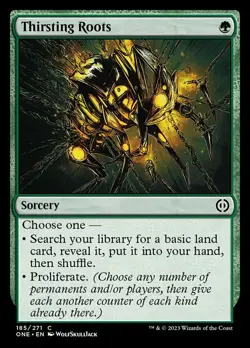 4x Thirsting Roots MTG - Phyrexia: All Will Be One - NM-Mint - Image 1