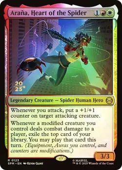 MTG FOIL Arana, Heart of the Spider (Prerelease) (Marvel's Spider-Man) - Promo - Image 1