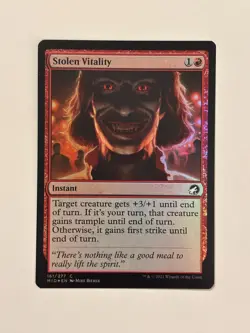 Stolen Vitality Innistrad: Midnight Hunt FOIL Magic the Gathering MTG - Image 1