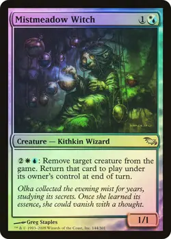 MTG FOIL Mistmeadow Witch - Shadowmoor #144 - Image 1