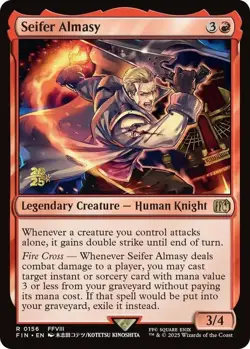 1x Seifer Almasy - Foil - Prerelease Promo MTG - Final Fantasy - Light Play - Image 1