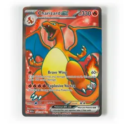 Pokemon - Charizard ex - 183/165 - Scarley & Violet: 151 - Full Art Card - Image 1
