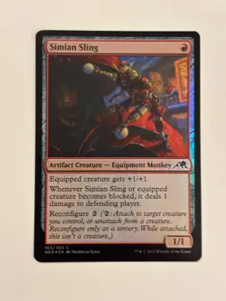 Simian Sling Kamigawa: Neon Dynasty Foil Magic the Gathering MTG - Image 1
