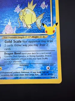 Pokemon Shining Magikarp 66/64 Celebrations: Classic Collection Pokemon Holo NM - Image 5