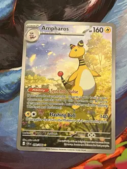Ampharos 090/086 Holo Illustration Rare Chaos Rising Pokemon Holo Near Mint - Image 1