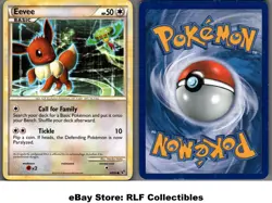 2010 Pokemon, HGSS Undaunted, #48/90 Eevee, Common - Image 1