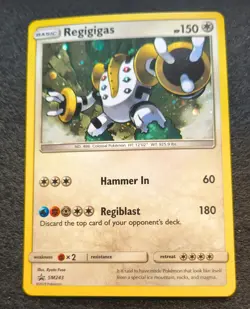 Pokemon | Regigigas | SM243 | 🌀🌌 GALAXY SWIRL + 🌌🌀 | NM | Black Star Promo - Image 3