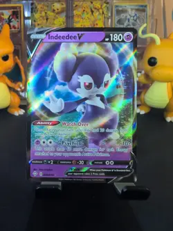 Indeedee V 039/072 Shining Fates Holo Pokemon Tcg Near Mint Condition. - Image 1