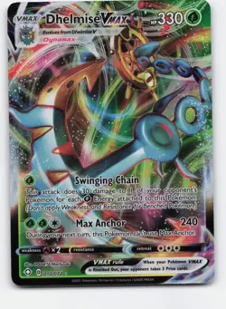 Dhelmise VMAX 010/072 Holo VMAX Rare Shining Fates Pokemon Holo Near Mint - Image 1