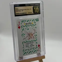 1996 Pokemon CGC Pristine 10 Pinsir Poker Playing Card Green Back #127 - Image 1