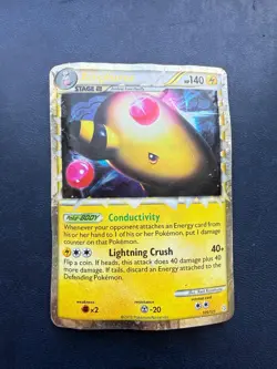 Pokemon Ampharos Prime 105 - 2010 HeartGold & SoulSilver - Washing Machine'd - Image 1