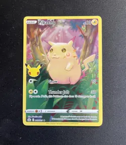 Pokemon Celebrations 25th Anniversary Pikachu 5/25 Holo Rare NM - Image 1