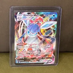 GLACEON VMAX 041/203 HOLO VMAX RARE EVOLVING SKIES POKEMON NM - Image 1