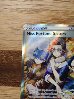 Pokemon TCG: Miss Fortune Sisters #194/196 Lost Origin Trainer Full Art Holo - Image 3