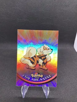 1999-2000 POKEMON TOPPS ARCANINE Rainbow Foil #59 RARE - Image 1