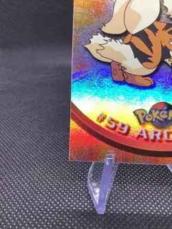1999-2000 POKEMON TOPPS ARCANINE Rainbow Foil #59 RARE - Image 5