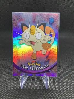 1999-2000 Topps Pokemon MEOWTH RAINBOW FOIL #52 - Image 1
