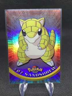 1999-2000 Topps Pokemon Sandshrew 27 Rainbow Foil - Image 1