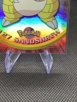 1999-2000 Topps Pokemon Sandshrew 27 Rainbow Foil - Image 4