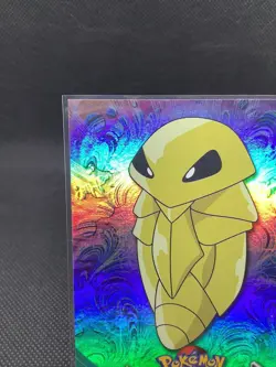1999 Topps Pokemon Kakuna 14 Rainbow Foil - Image 2