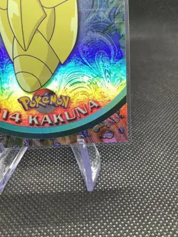 1999 Topps Pokemon Kakuna 14 Rainbow Foil - Image 4