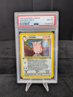 1999 Pokemon Jungle #1 | Clefable - Holo | 1st Edition | PSA NM-MT 8 - Image 1