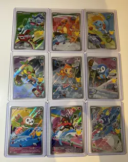 Pokemon TCG First Partner Illustration Series 1 (FULL SET) - SEE DESCRIPTION - Image 1