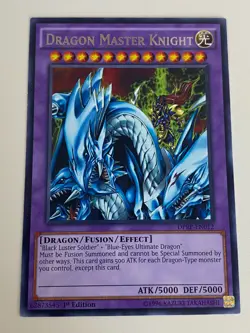 Yugioh Dragon Master Knight Blue Eyes Ultimate Black Luster Soldier Free Holo B - Image 2