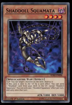 Yugioh Shaddoll Squamata SDSH-EN006 1st Edition Common NM - Image 1