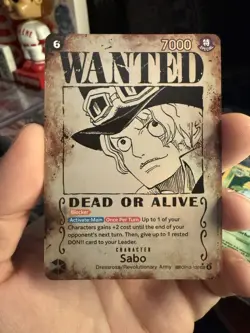 One Piece Sabo OP13-120 SEC WANTED POSTER - Carrying On His Will NM ENGLISH - Image 1