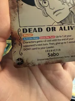 One Piece Sabo OP13-120 SEC WANTED POSTER - Carrying On His Will NM ENGLISH - Image 5