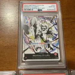 One Piece ST21-Gear 5:EX Starter Deck Alt Art - (15) Card SEQ Set ALL PSA 10 - Image 2