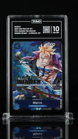 2024 One Piece En Marco Pre-Release Winner OP08 P-071 TAG 10 Gem Mint - Image 1