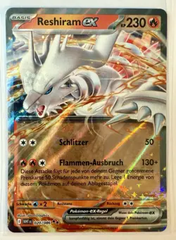 Pokemon Karte Reshiram EX 020/086 Weisse Flammen Deutsch NM - Image 1
